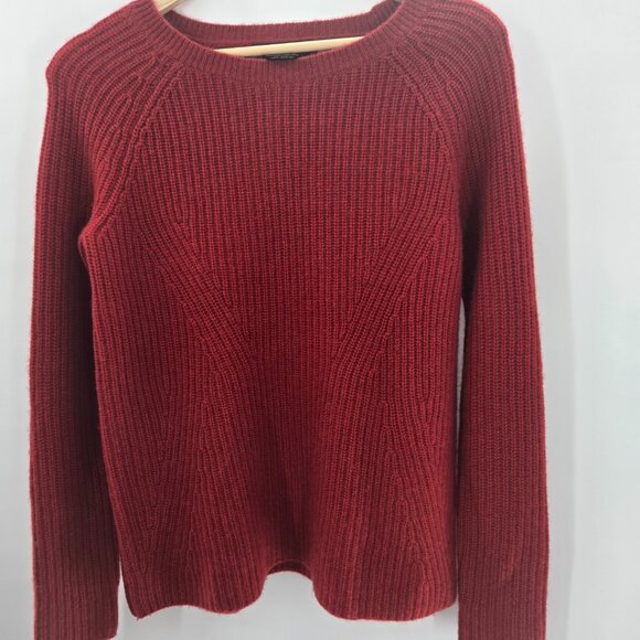 Lord & Taylor Red Cashmere Classic Boatneck Sweater XS - Picture 1 of 9